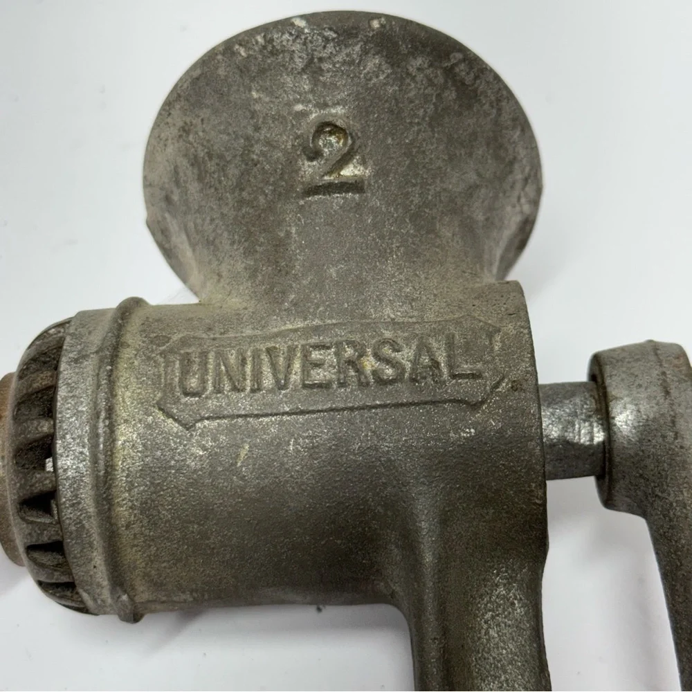 Universal Vintage Metal Grinder with Wooden Handle. Free Shipping!